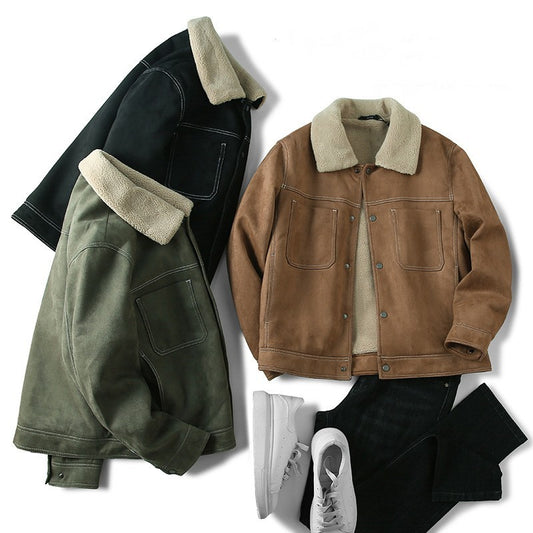 Men's Light Wear Vintage Suede Jacket